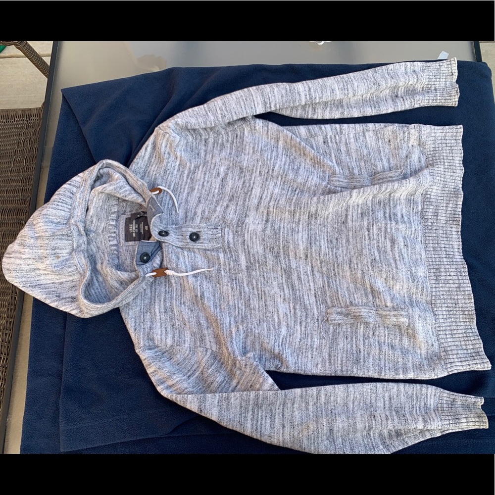 Marled Grey H&M LOGG Hoodie size L